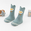 Chaussettes de bébé de chaussette de tube de dessin animé 3D avec des chaussettes hautes de genou de bébé d&#39;animal